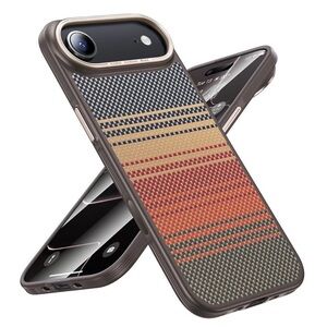 Maledan Stylish Multicolor iPhone 17 Air Carbon Fiber Case - Brand New